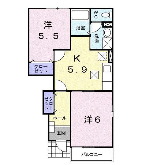 ハイツカトレアⅢ（104） 間取り図画像