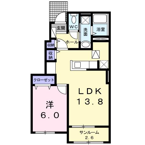 エレガンスⅠ（102） 間取り図画像