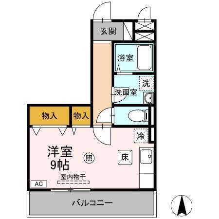 ＫＯＭＦＯＲＴ Ⅰ（101） 間取り図画像