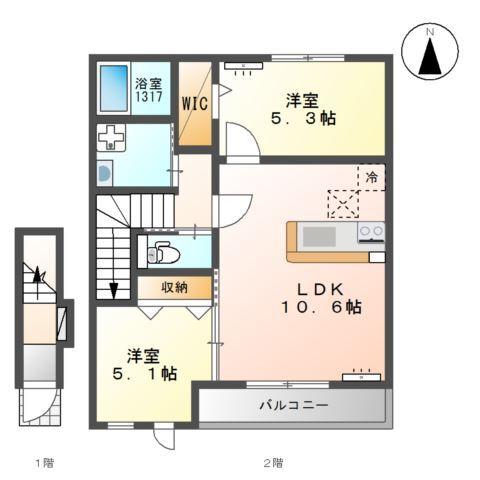 リアン・ボヌール 間取り図画像