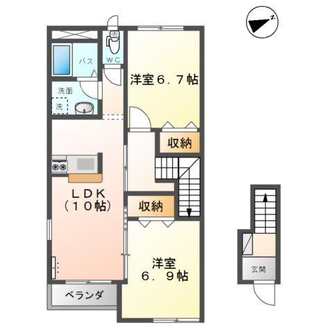 グランディールⅡ 間取り図画像