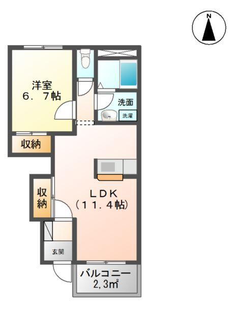 クレア 間取り図画像