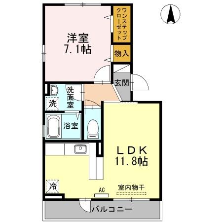 グランビア　Ａ（305） 間取り図画像