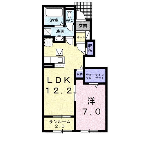 シャトルガーデンＦＳ．Ⅳ（102） 間取り図画像