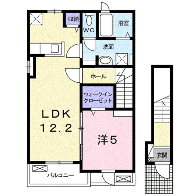 カーサ　アリエッタ　Ｃ（201） 間取り図画像