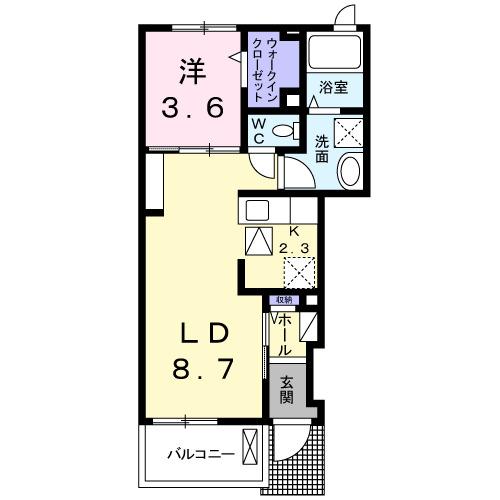 シャルマン吹上（102） 間取り図画像