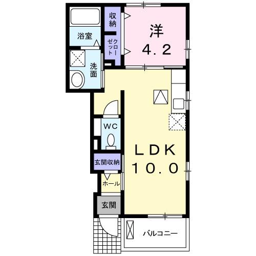 キャッスルライフⅣ（104） 間取り図画像