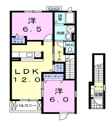 フラングラース（203） 間取り図画像