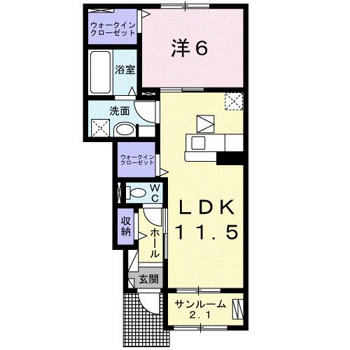 ナリッシュ（104） 間取り図画像