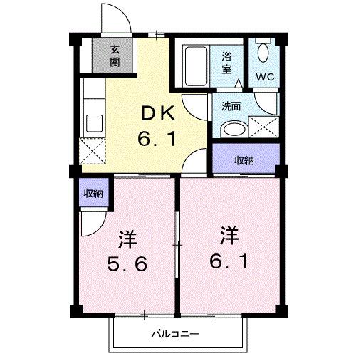 レジデンスオリーブＨ（102） 間取り図画像