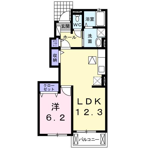 ベネフィスⅠ（102） 間取り図画像