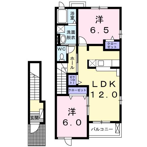 シャンテ　ブリ−ズ（202） 間取り図画像
