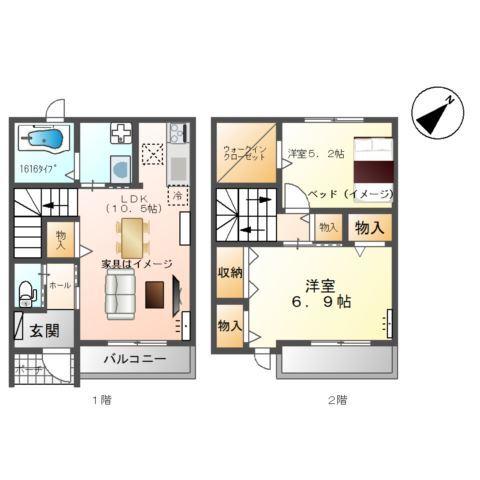 ルミエール桜木 間取り図画像