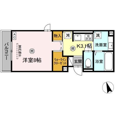 グランドゥール八乙女駅前　Ⅱ（201） 間取り図画像