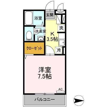 センプリーチェ（202） 間取り図画像
