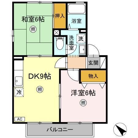 セジュールラフィネ（201） 間取り図画像