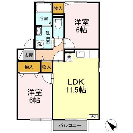 アルス明石台　Ａ〜Ｈ（H202） 間取り図画像