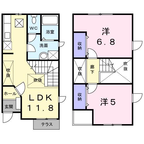 ＰａｒｔｅｒｒｅⅡ（104） 間取り図画像