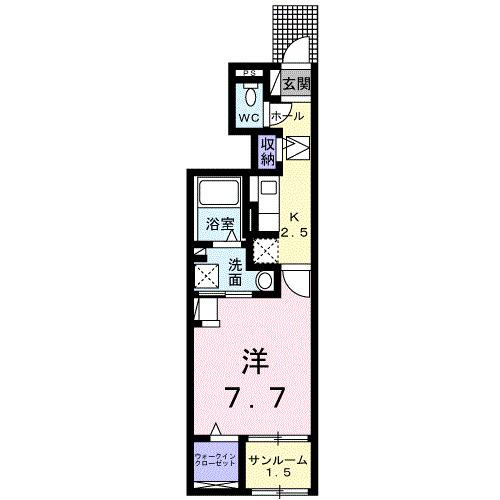 スクエアＩＳ　Ⅴ（102） 間取り図画像