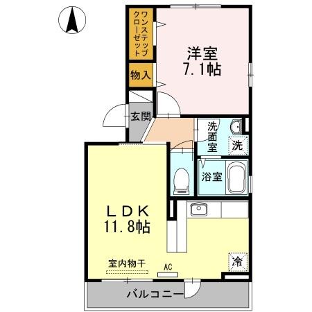 グランビア　Ａ（301） 間取り図画像