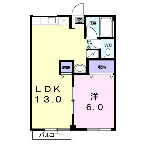 グリーンコーポ今野Ａ（203） 間取り図画像