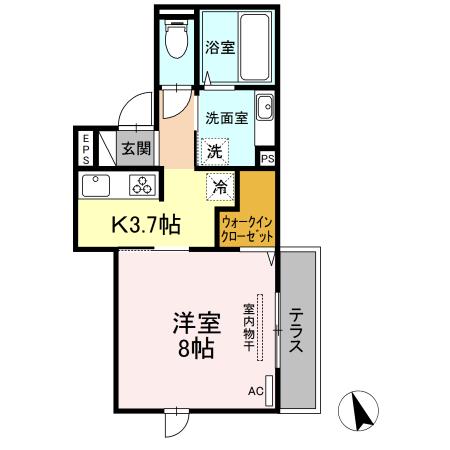グランドゥール八乙女駅前　Ⅱ（102） 間取り図画像