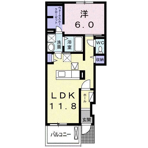 プロムナードＢ（104） 間取り図画像