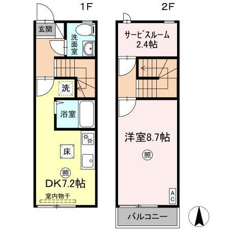 シンフォニー　Ⅰ（B） 間取り図画像