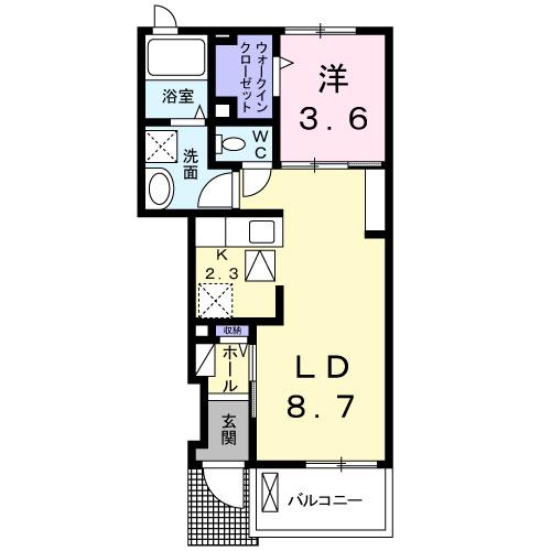 ヴューテラス　リオ　Ａ（102） 間取り図画像