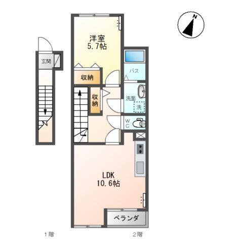 ボヌール 間取り図画像