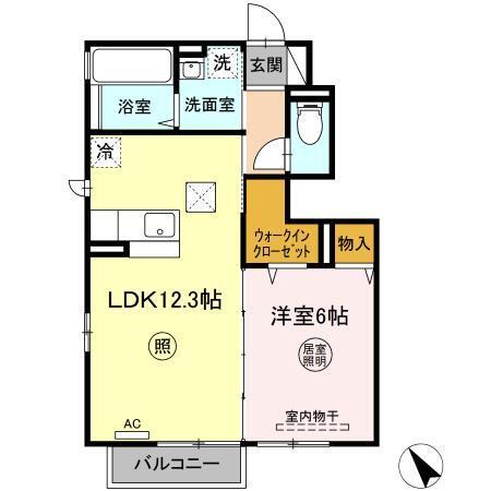 リバティロードＳ．（102） 間取り図画像