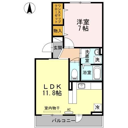 グランビア　Ａ（303） 間取り図画像