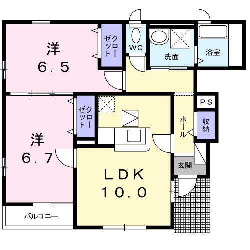サニーブライト　Ｙ・Ｓ（101） 間取り図画像