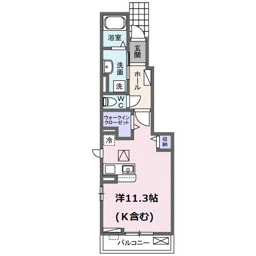 フェルマータＯＨ（104） 間取り図画像