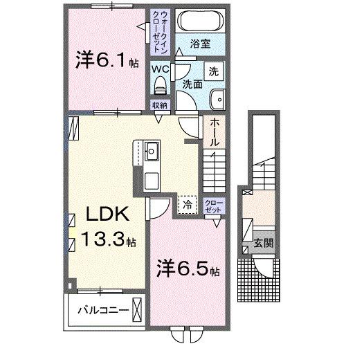 クリアネスⅡ（202） 間取り図画像