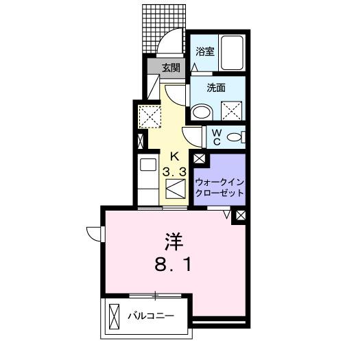 Ｂｅｌｌｅｄ水の森（102） 間取り図画像