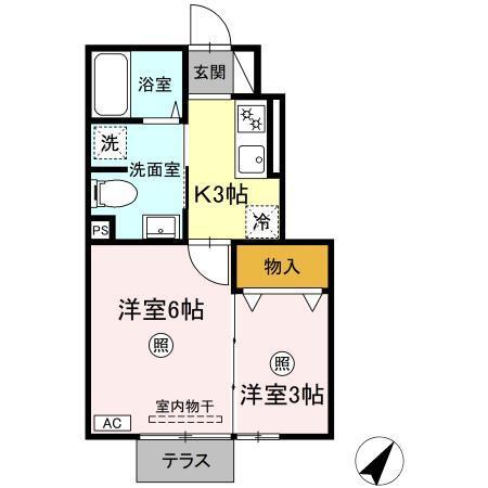 キャトルセゾン東仙台（105） 間取り図画像