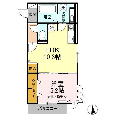 ルミエール大和町（301） 間取り図画像