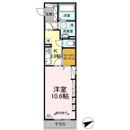 キャトルセゾン愛宕橋（101） 間取り図画像