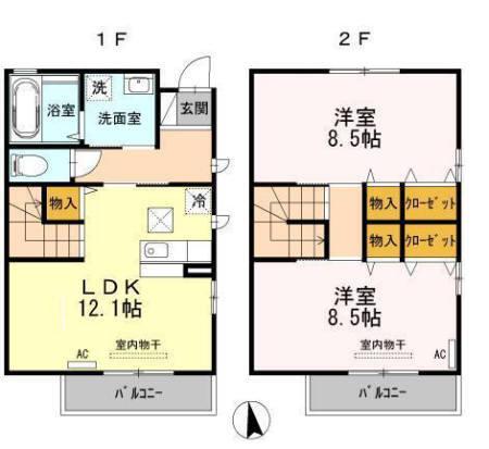 サクラテラス（101） 間取り図画像