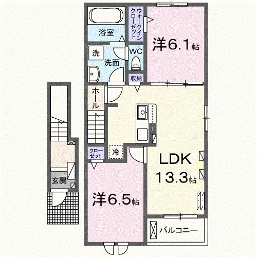 ＢＲＩＸ宮城亘理（204） 間取り図画像
