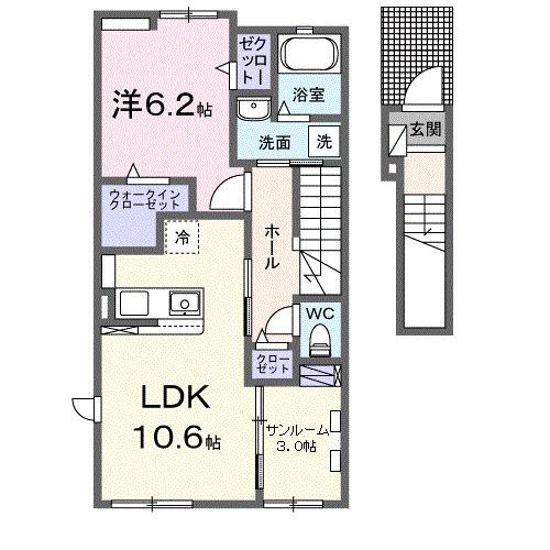 オーブ（204） 間取り図画像