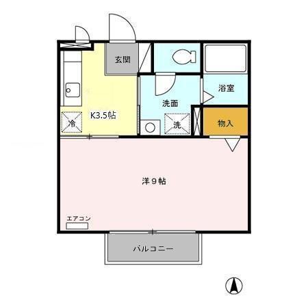 パルメゾン（202） 間取り図画像
