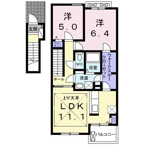 ビバリーヒルズＤ（203） 間取り図画像