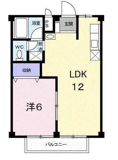 アーバンハイツ猪股（203） 間取り図画像