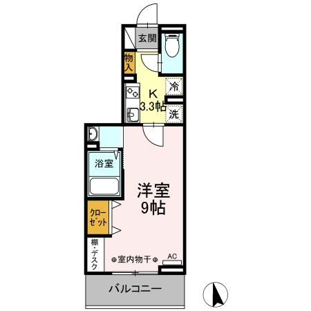 Ｄ−ｒｏｏｍハピネス（310） 間取り図画像