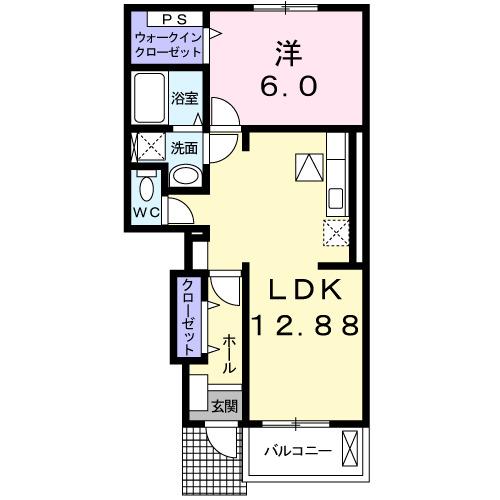 パークプレッソ雅Ⅰ（103） 間取り図画像
