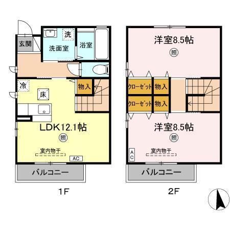 サクラテラス（102） 間取り図画像