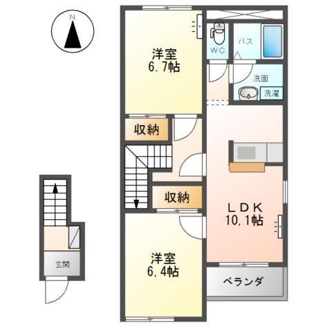 クレア 間取り図画像