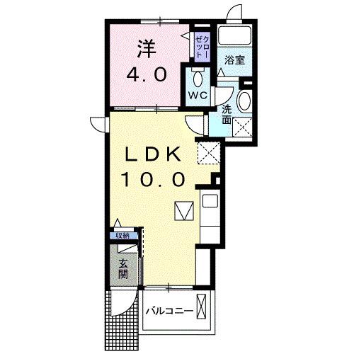 ＧＲＥＥＮ　ＡＧＥ　Ⅱ（101） 間取り図画像